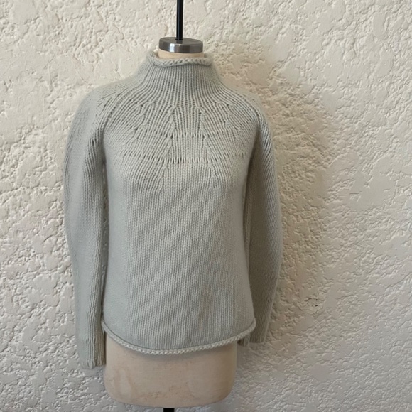 Vintage Chunky Knit Express Wool Angora Roll Neck Sweater, Womens XL 90's Japan - Picture 3 of 9